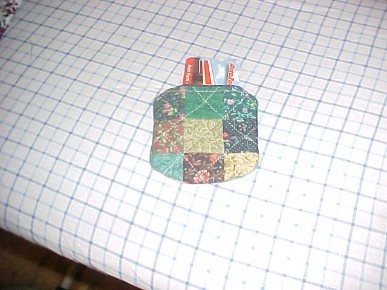 Small Green patch change purse